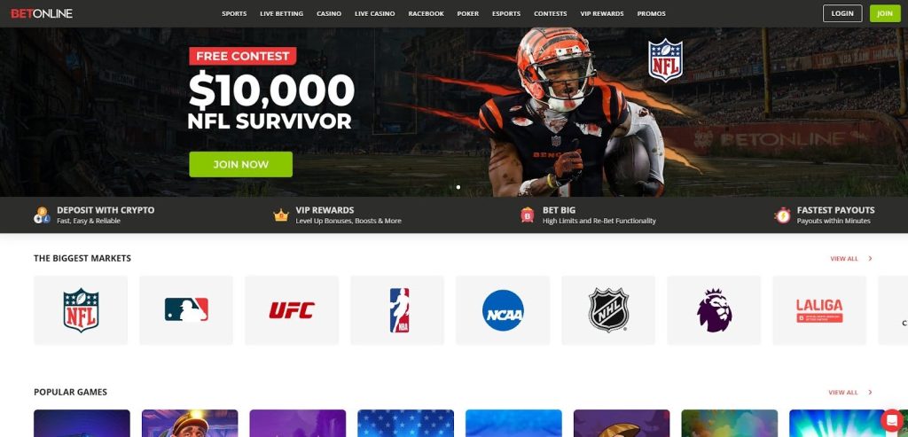 BetOnline – Best Offshore Sportsbook with great odds, crypto deposits, and top-rated mobile sports betting app.