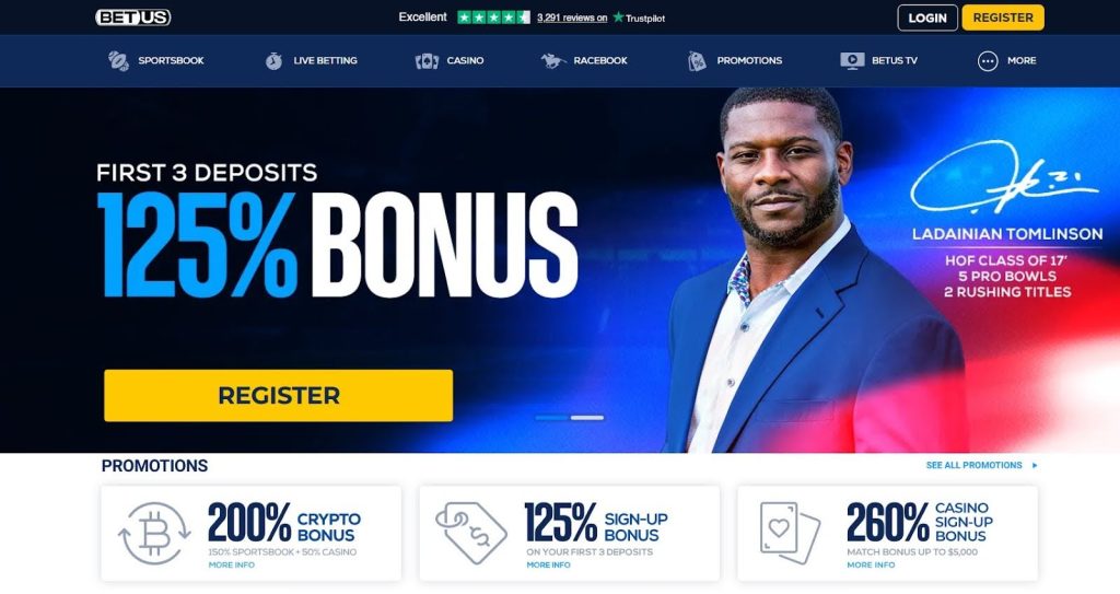 BetUS, one of the Best Offshore Sportsbooks for U.S. players, offering NFL and NCAA betting, big bonuses, and fast payouts.